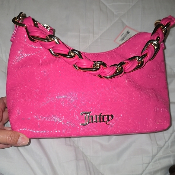 Juicy Couture Enchanted Hobo Hand Bag- Pink Flash - Picture 4 of 6
